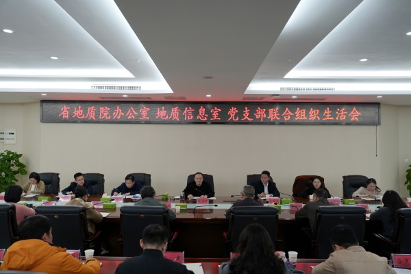 谈文胜以普通党员身份参加院办公室、地信室党支部联合组织生活会